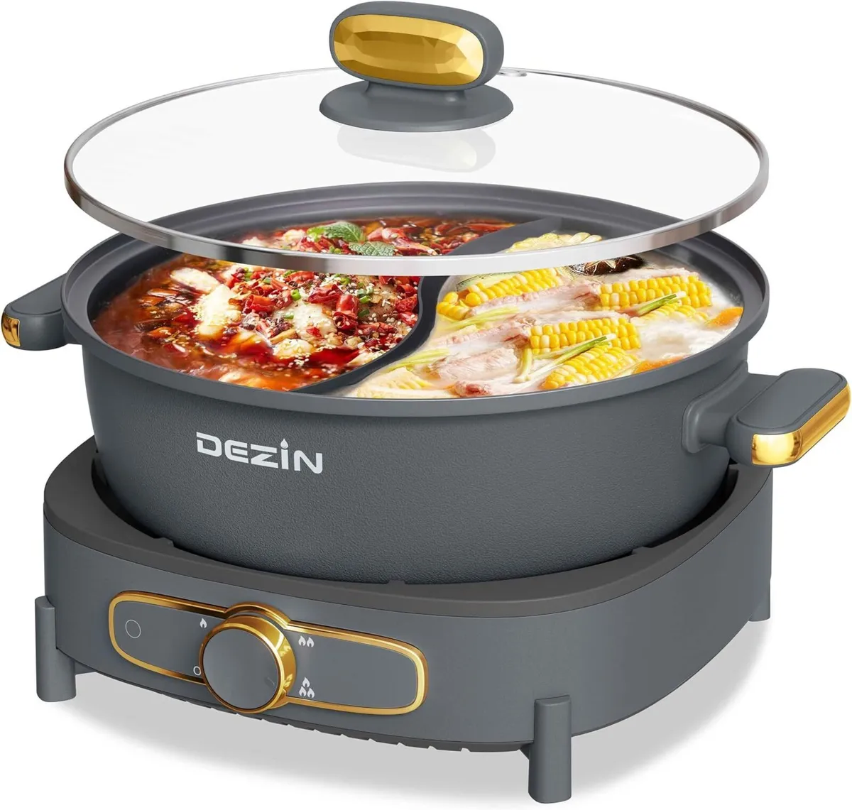 6L Hot Pot Electric with Divider Shabu Power - Image 1