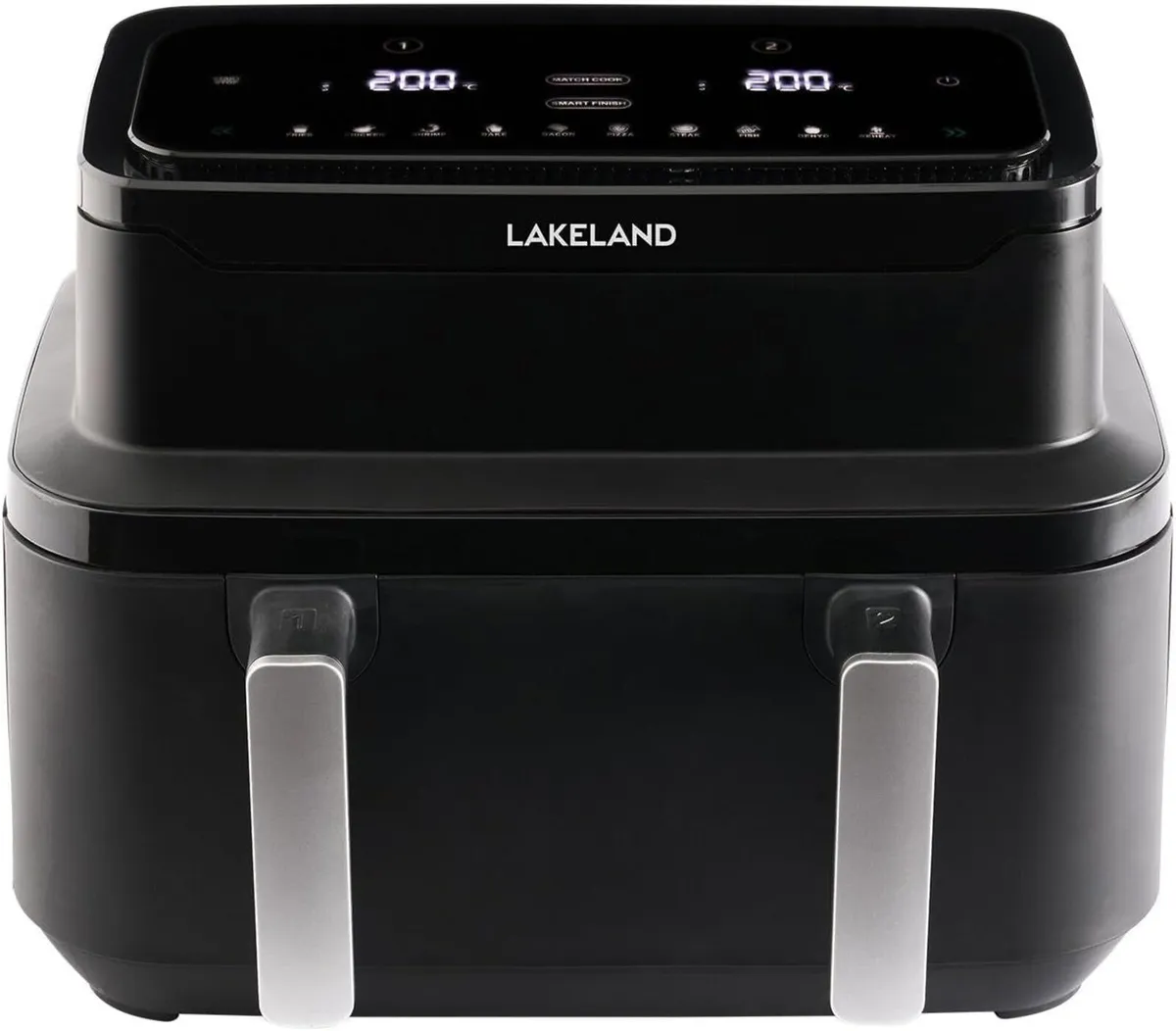 Large Adjustable Drawer Air Fryer 9L Dividing Wall
