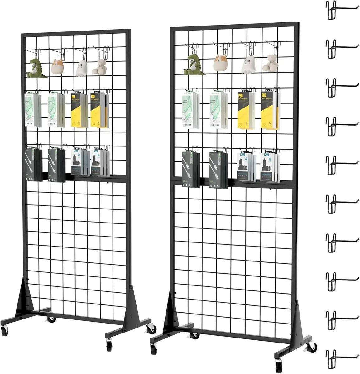 Gridwall Panel Display Stands 2'x5.5' Ft - Image 1