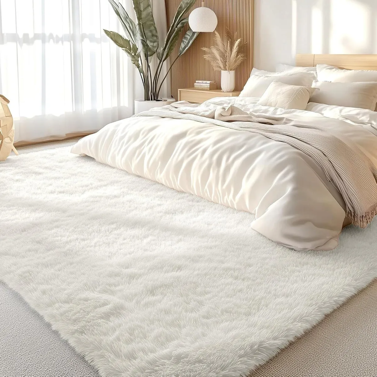 Shag Rugs for Living Room Feet Machine - Image 1