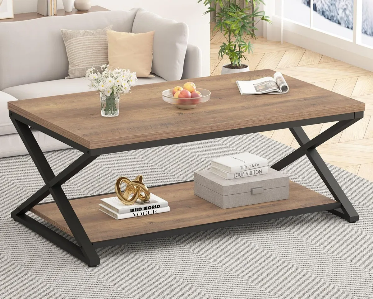 Coffee Table for Living Room Tables Storage - Image 1