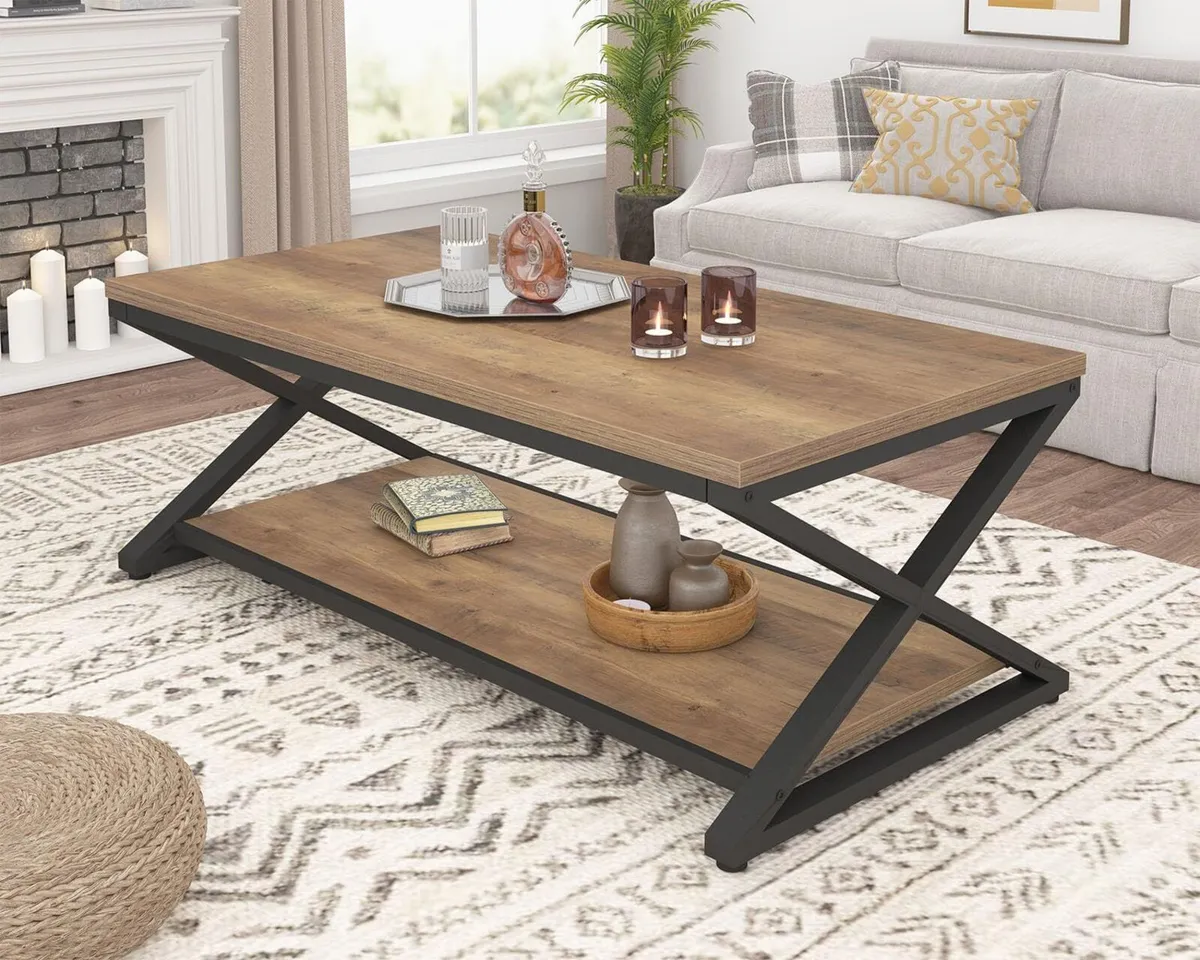 Coffee Table for Living Room Tables Storage - Image 3