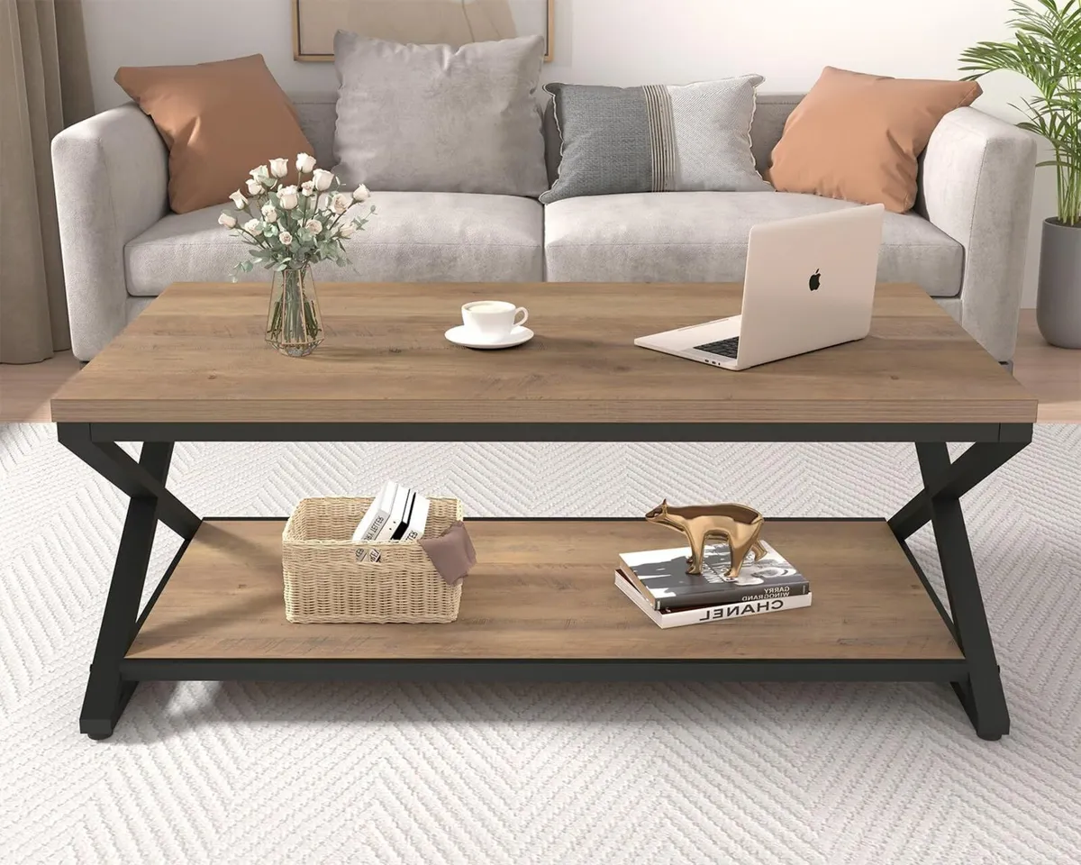 Coffee Table for Living Room Tables Storage - Image 4