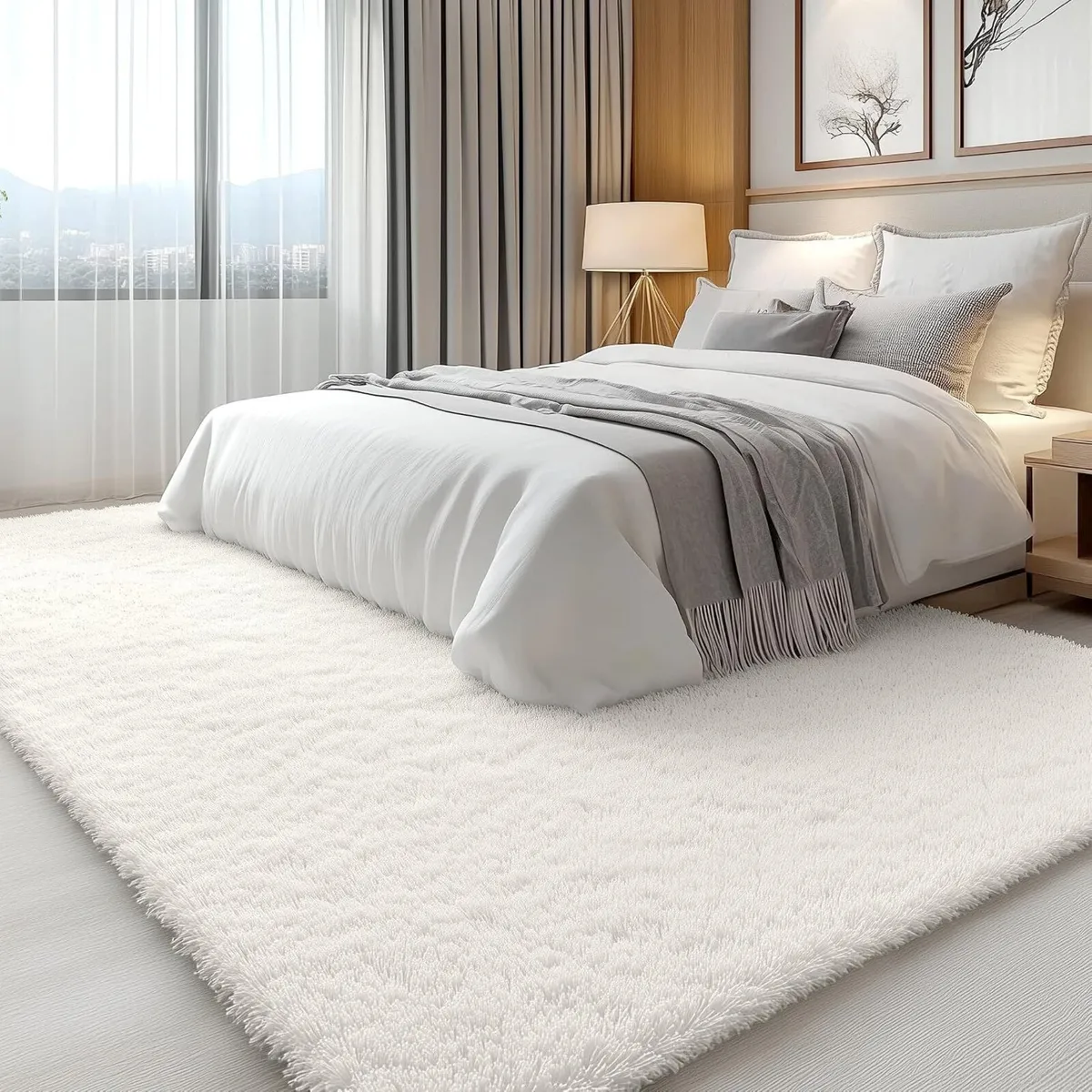 Shag Rugs for Living Room Feet Machine - Image 3