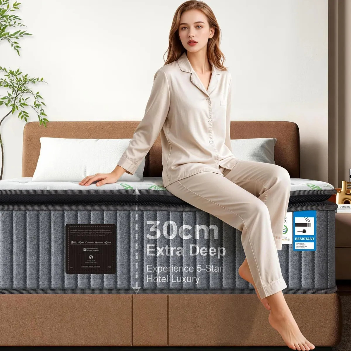 Luxe Pillow Top Mattress Orthopaedic Hybrid - Image 1