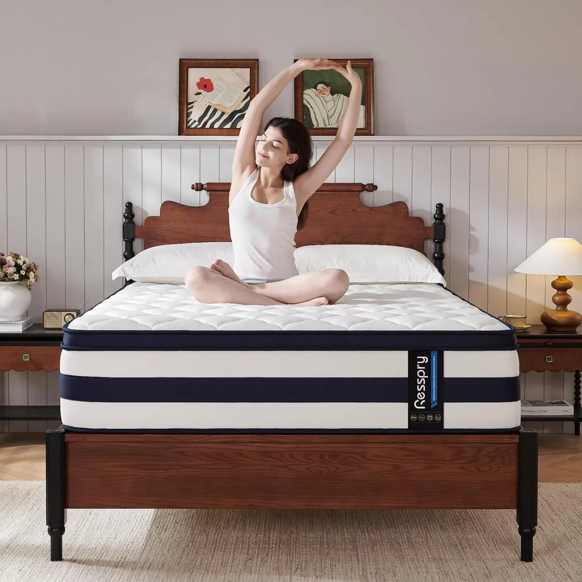 Mattress Memory Foam Srpung 12 Inch Hybrid - Image 1