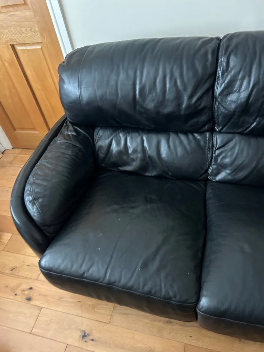 3 seater, 2 seater, armchair & pouffe - Image 3