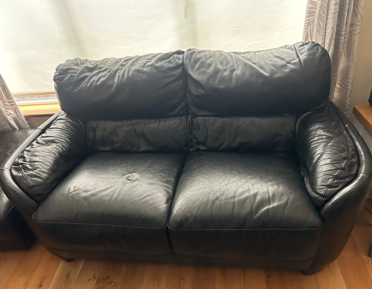 3 seater, 2 seater, armchair & pouffe - Image 4