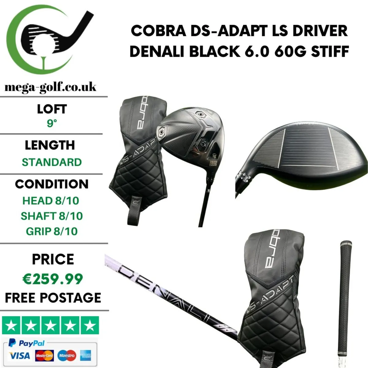 Cobra DS-Adapt LS Driver / 9° / Stiff - Image 1
