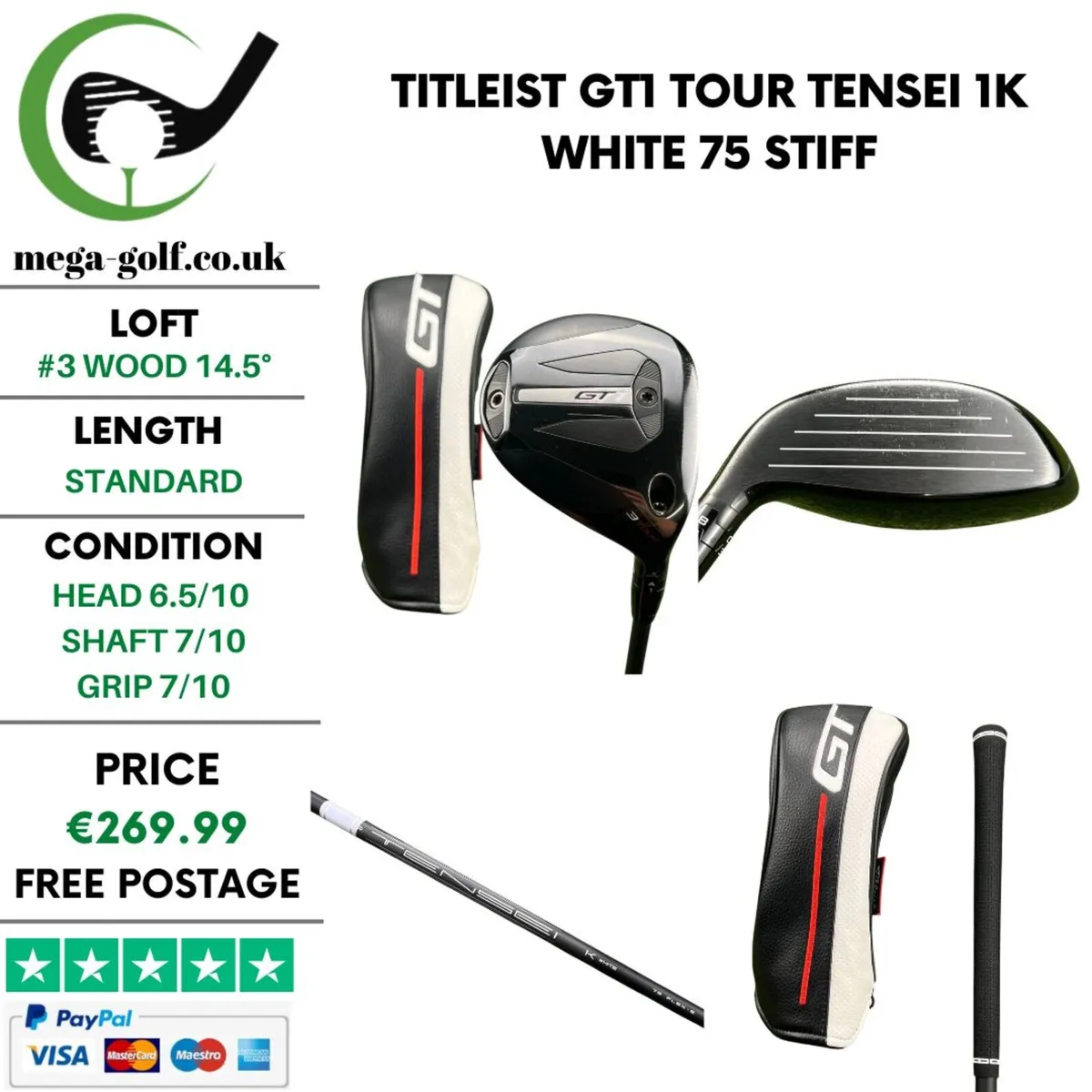 Titleist GT1 Tour #3 Wood 14.5° / Stiff - Image 1