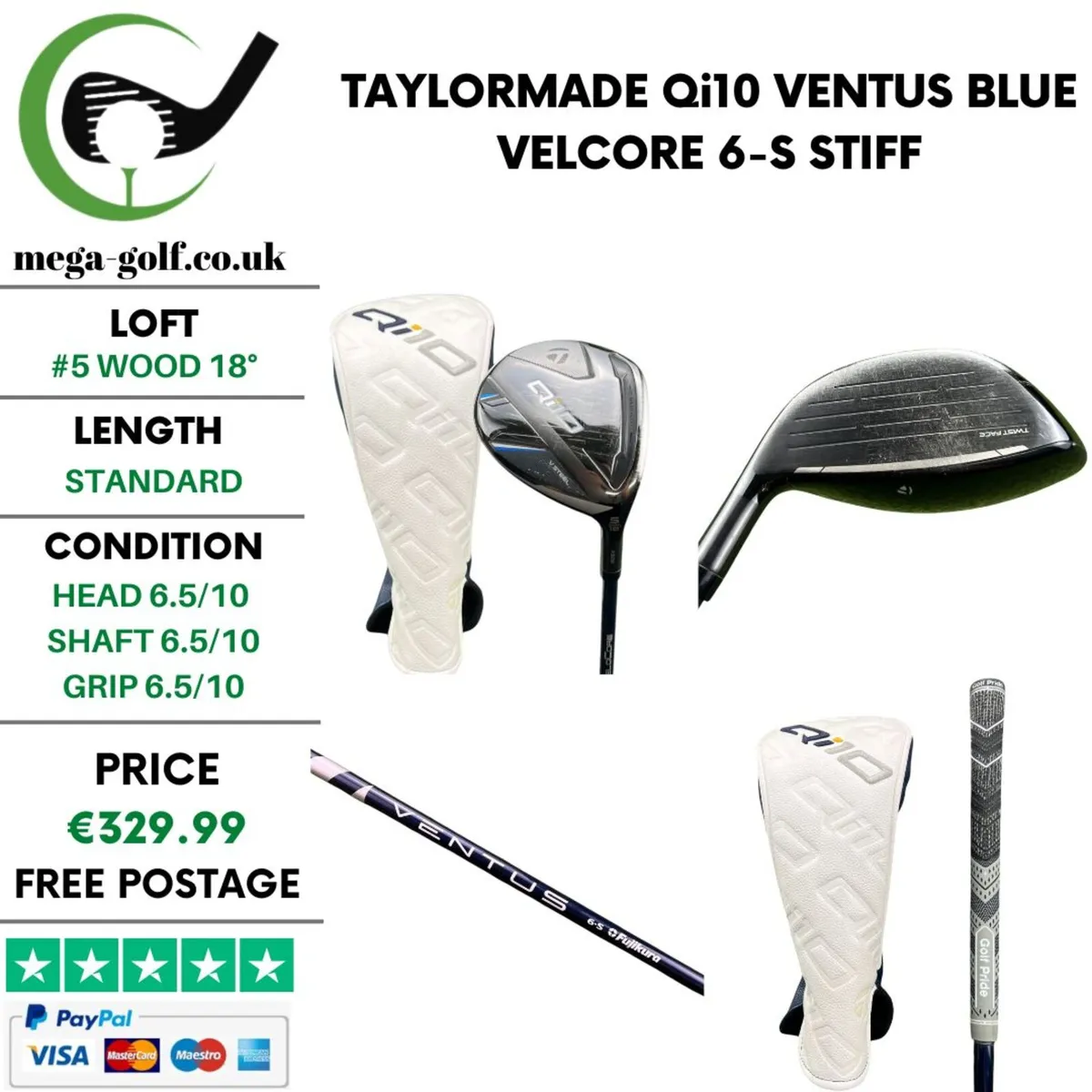 Taylormade Qi10 #5 Wood 18° / Stiff - Image 1