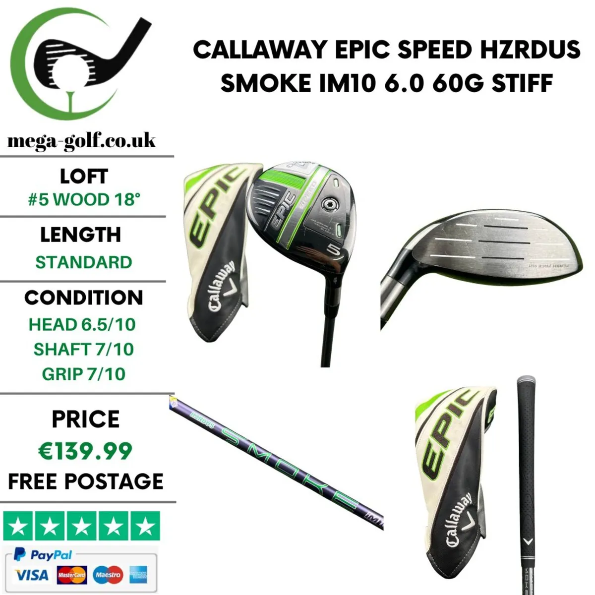 Callaway Epic Speed #5 Wood 18° / Stiff - Image 1