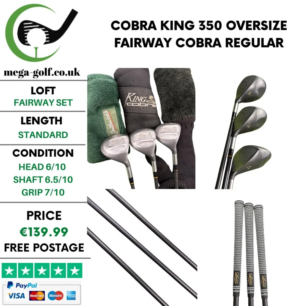 Cobra King 350 Oversize Fairway Set /Cobra Regular - Image 1