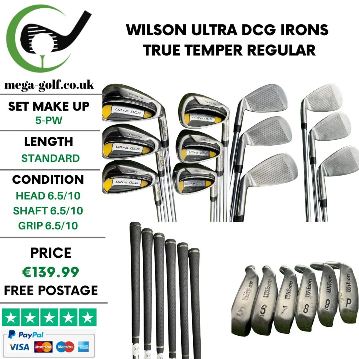 Wilson Ultra DCG Irons / 5-Pw /True Temper Regular - Image 1