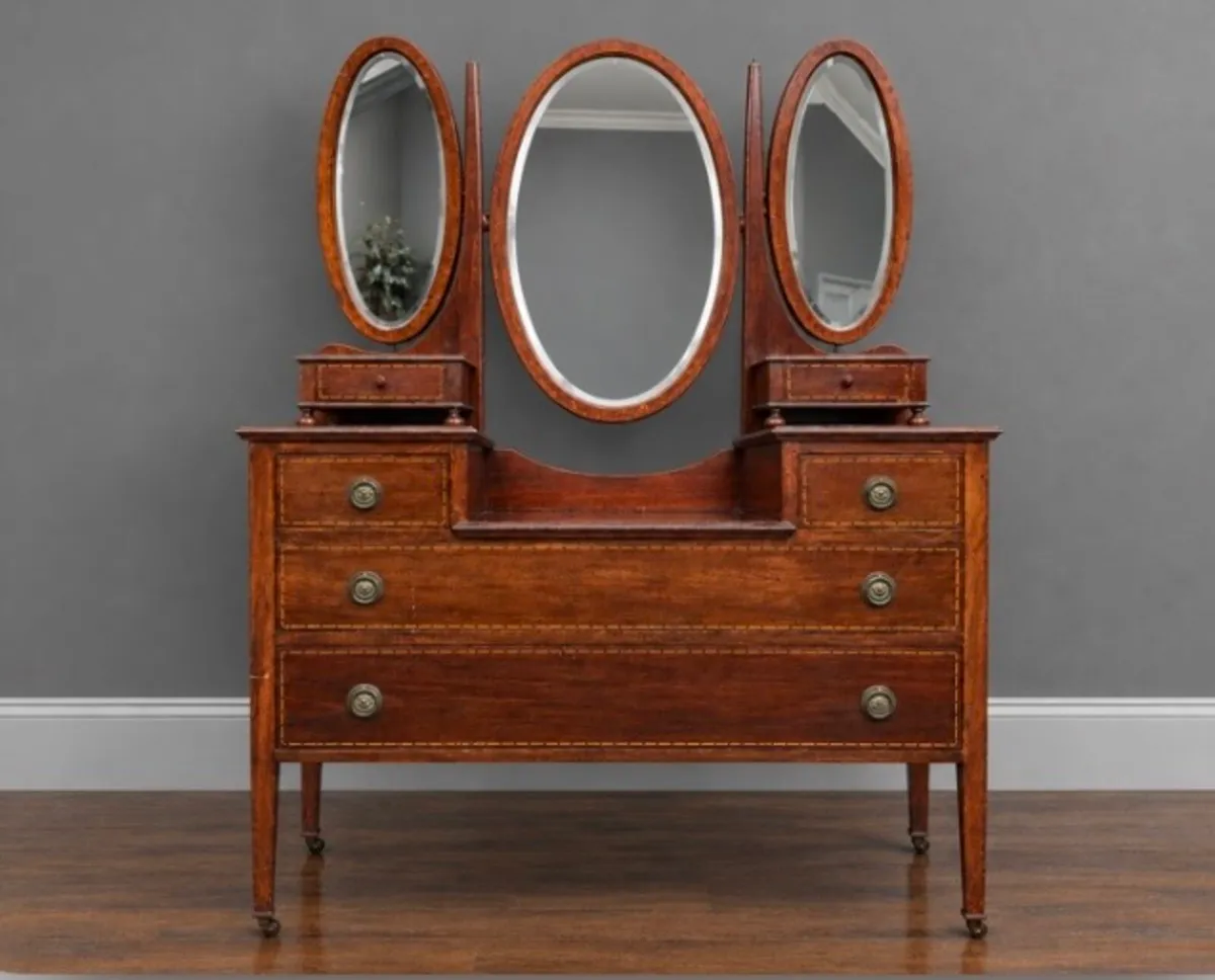 Edwardian Inlaid Rosewood dresser