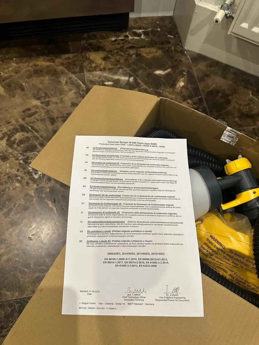Wagner W 690 Flexio paint sprayer brand new - Image 4