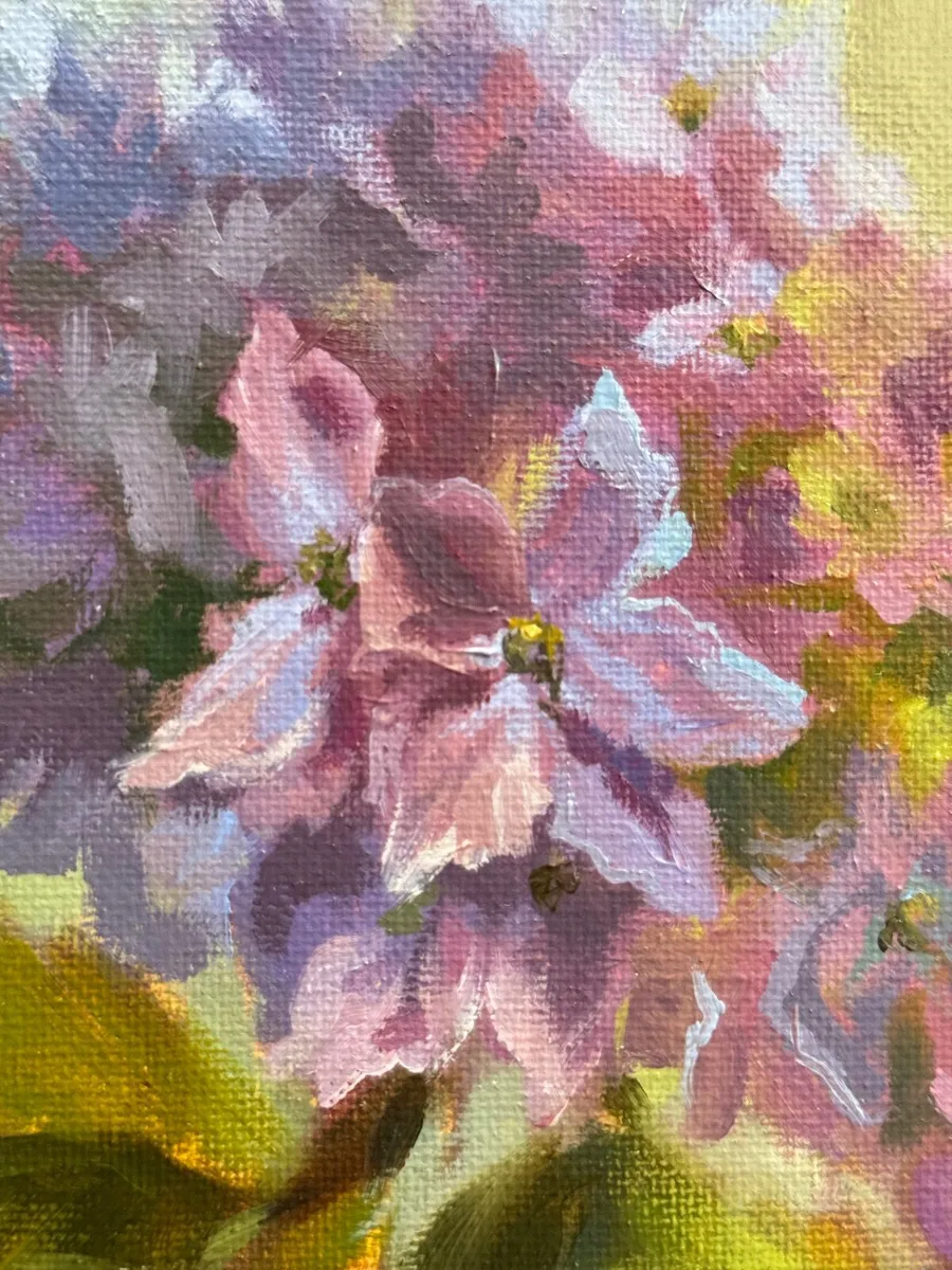 Oil painting flowers - Image 3