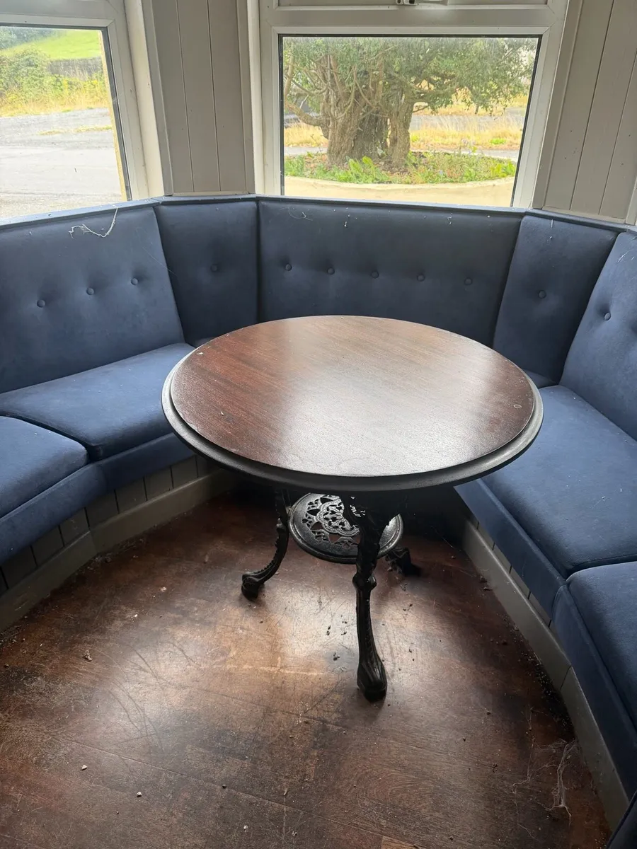 Number of Bar or Restaurant cast iron tables - Image 3