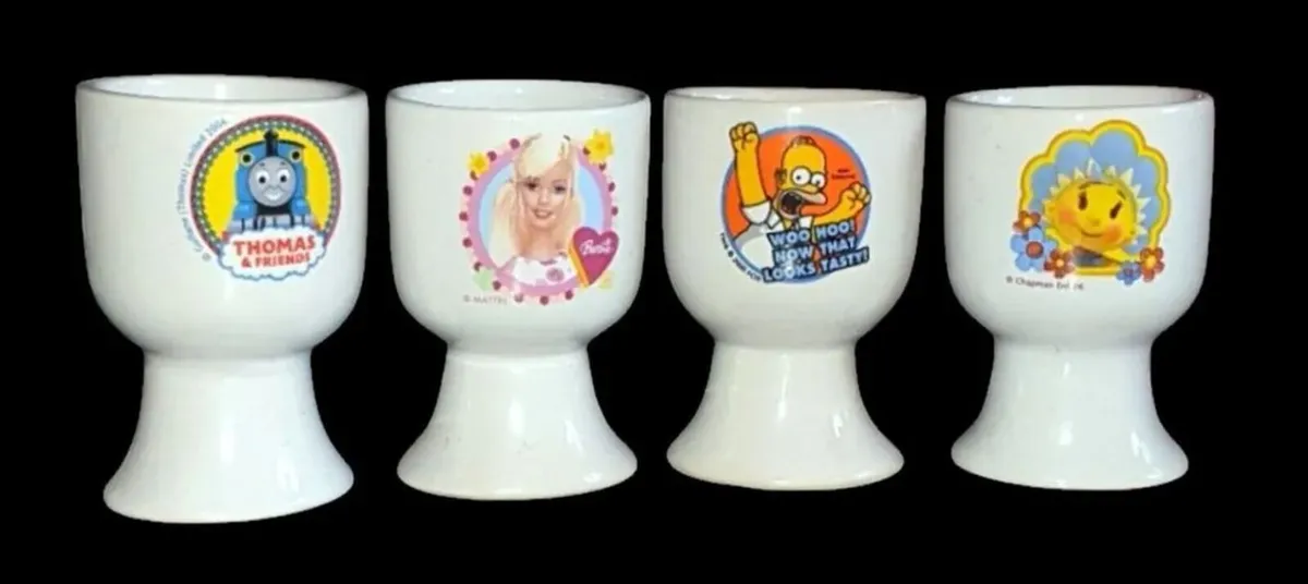 Vintage Character Ceramic Egg Cups (Set of 4) - Image 2