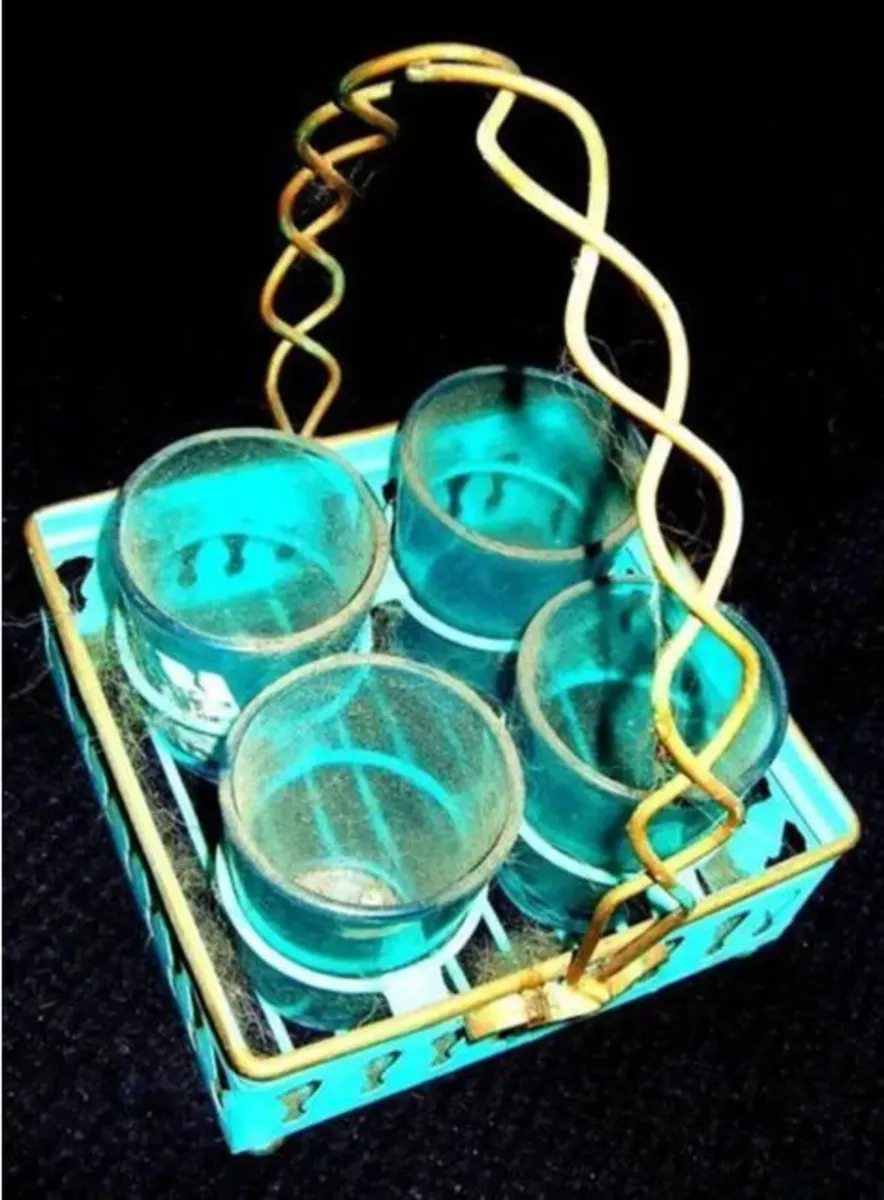 Vintage 1950s Harrods Short Drinks Carrier - Image 4