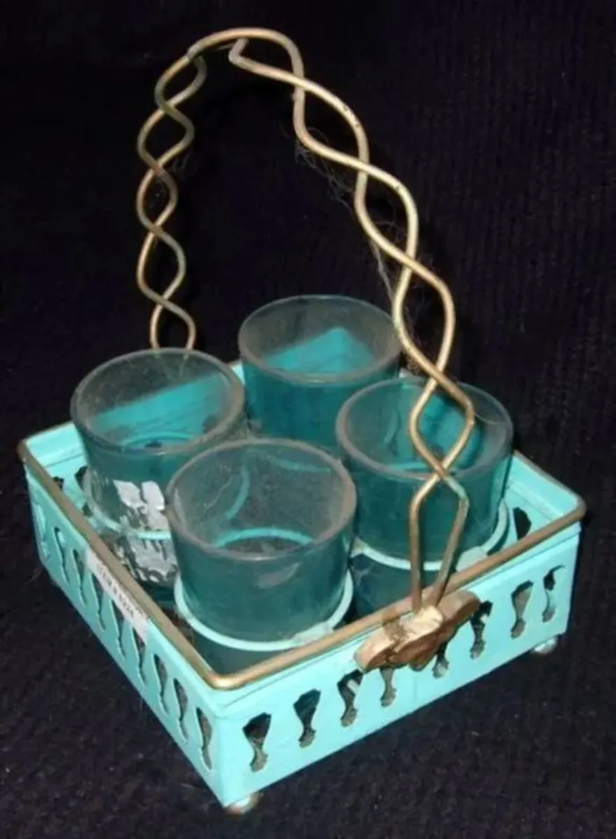 Vintage 1950s Harrods Short Drinks Carrier - Image 3