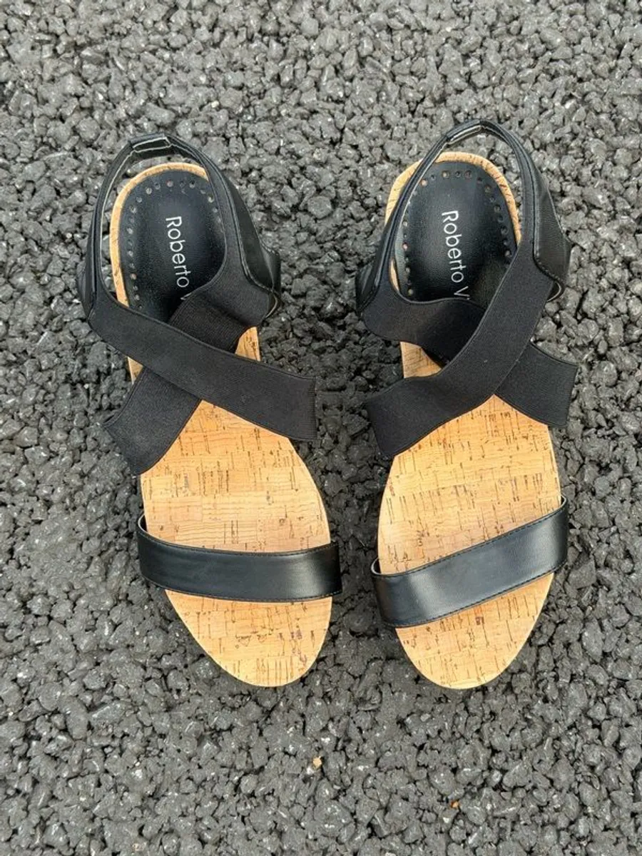 4-Pair Bundle of Ladies Summer Sandals (Wedges and Flat) - Image 2