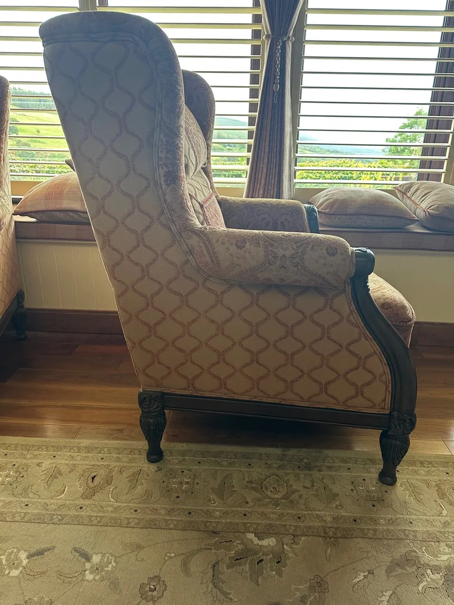 Queen Anne Chairs Pair - Image 4