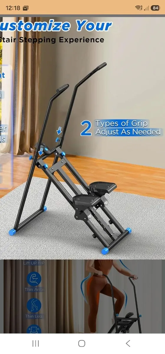 Foldable Aerobic Stair Stepper