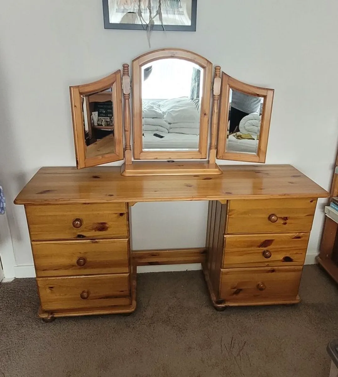 Solid Pine Vanity Unit - Image 1