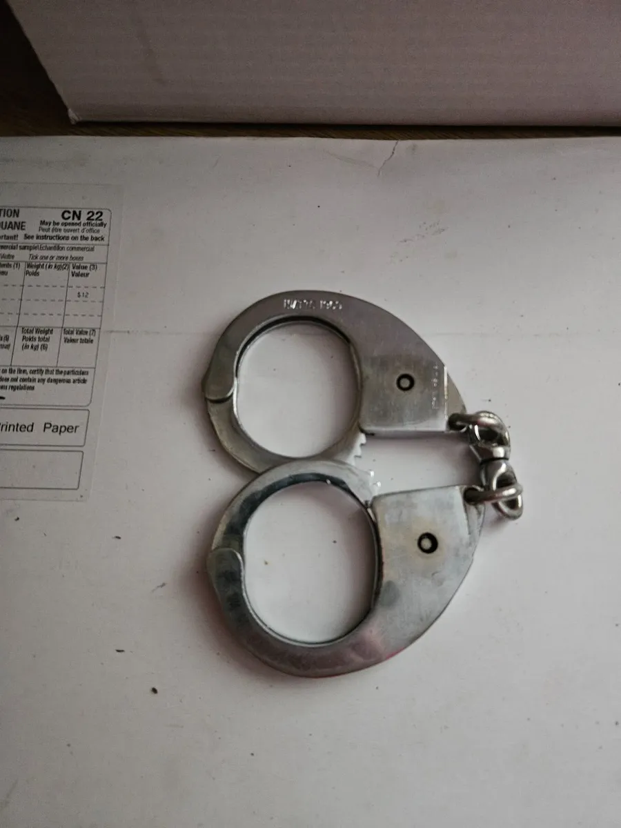 Vintage 1960's Police Handcuffs British Made - Image 1