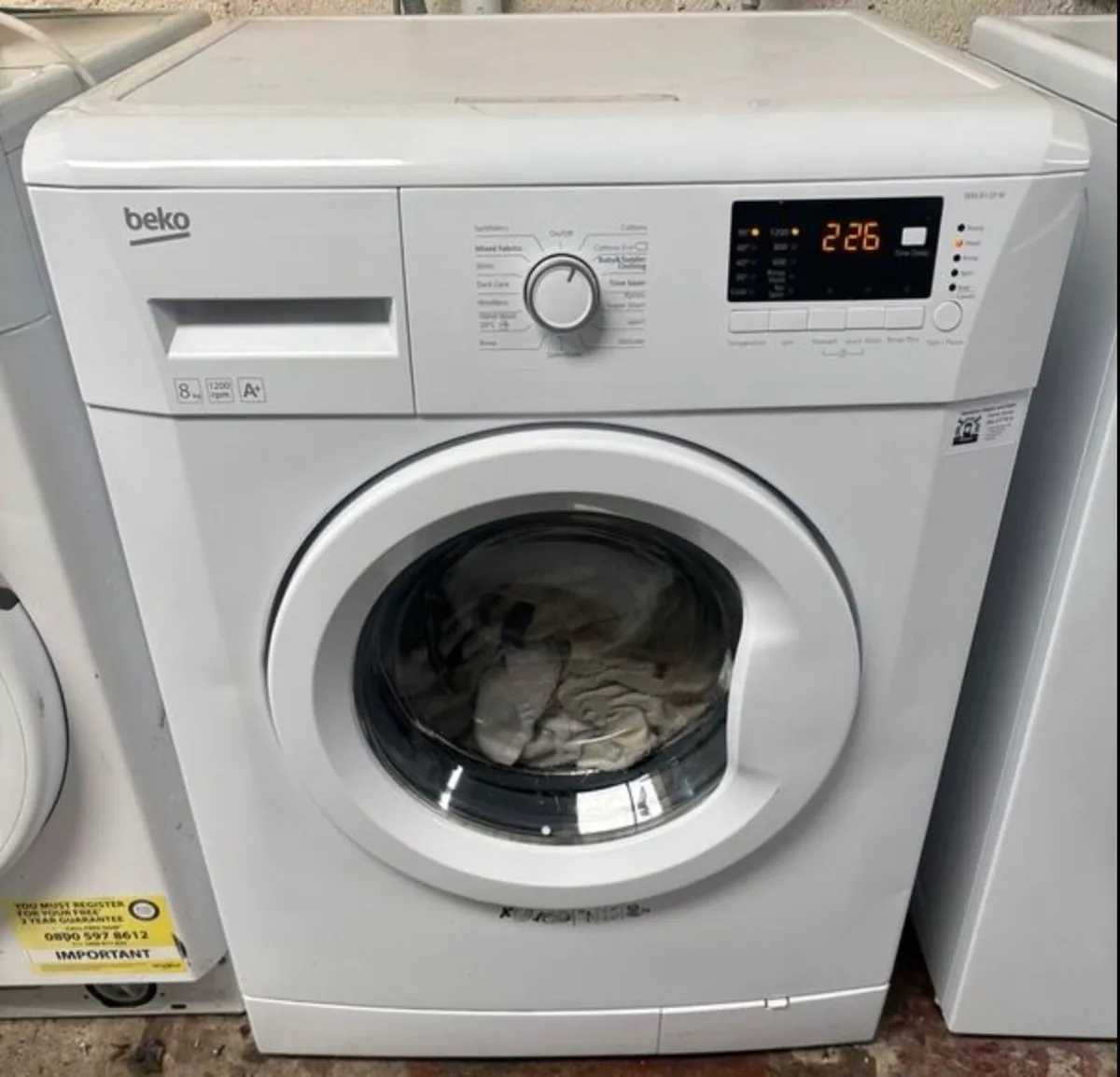 Beko Washing Machine - 8kg Drum
