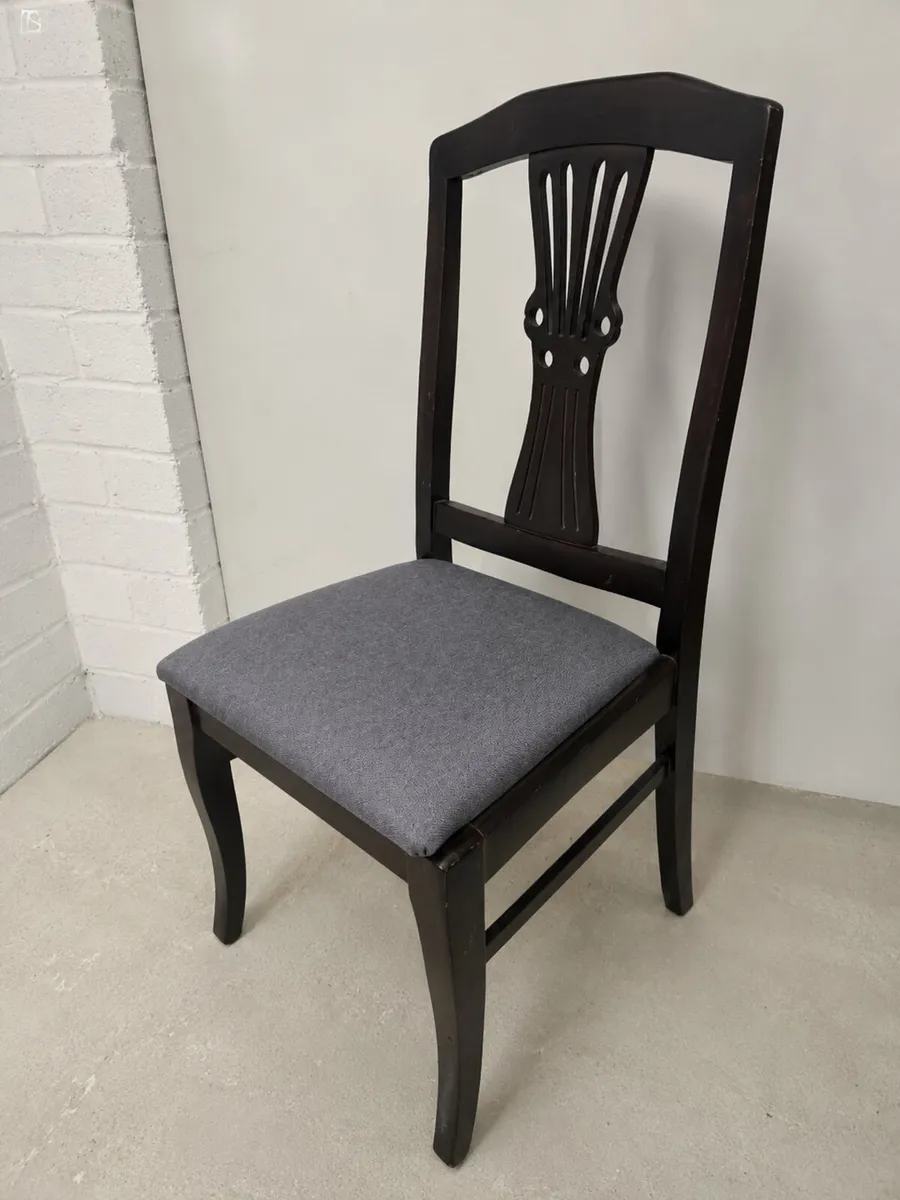 4 solid wooden dining chairs - Image 2