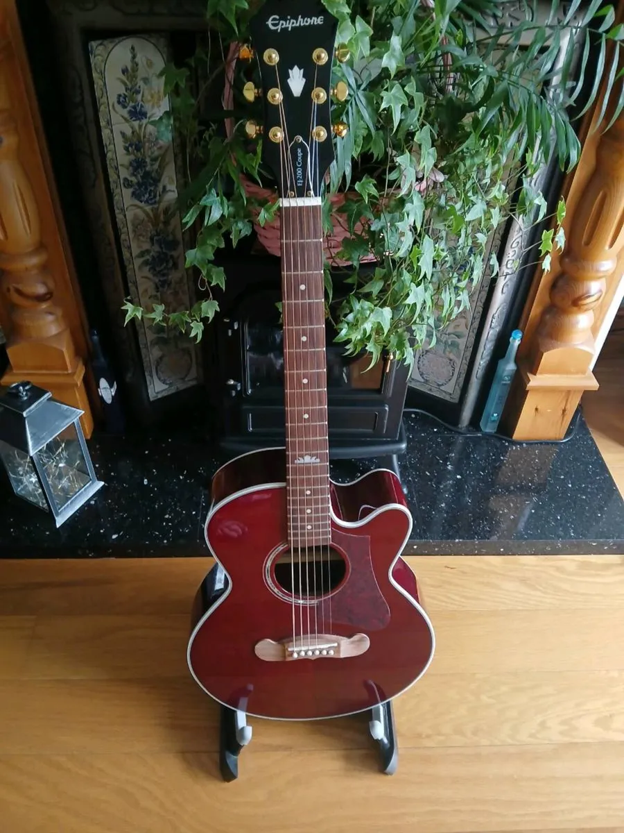 Epiphone EJ200 Coupe and fitted Epi case - Image 1