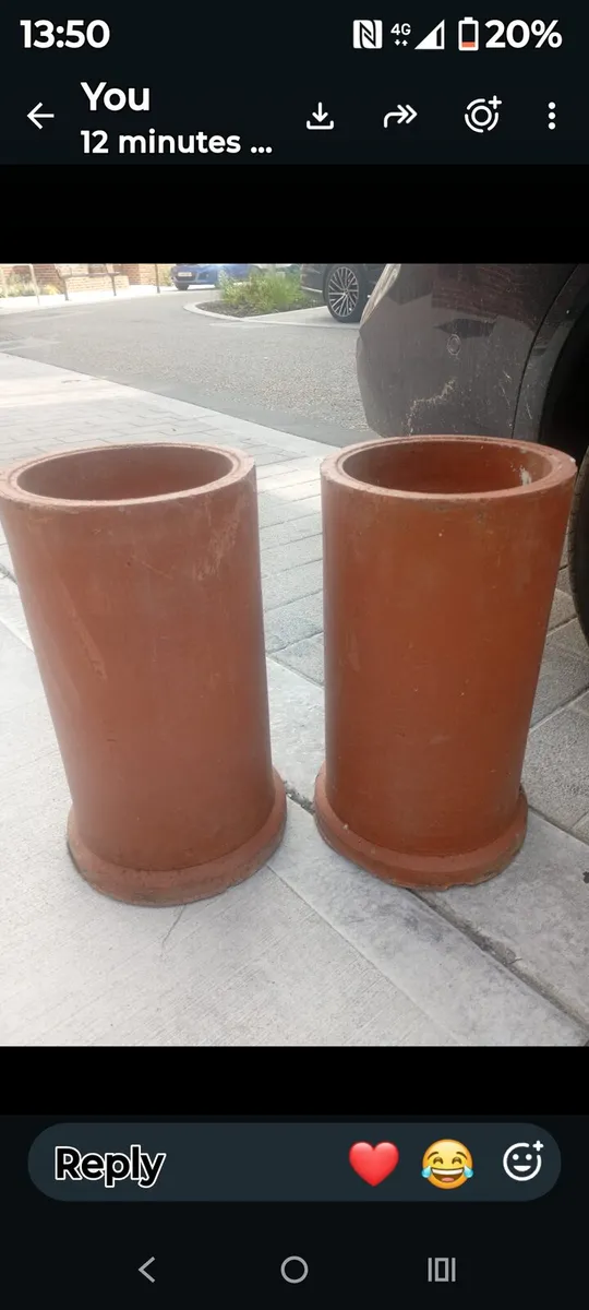 2 chimney Stacks 17 x 9 inch - Image 1