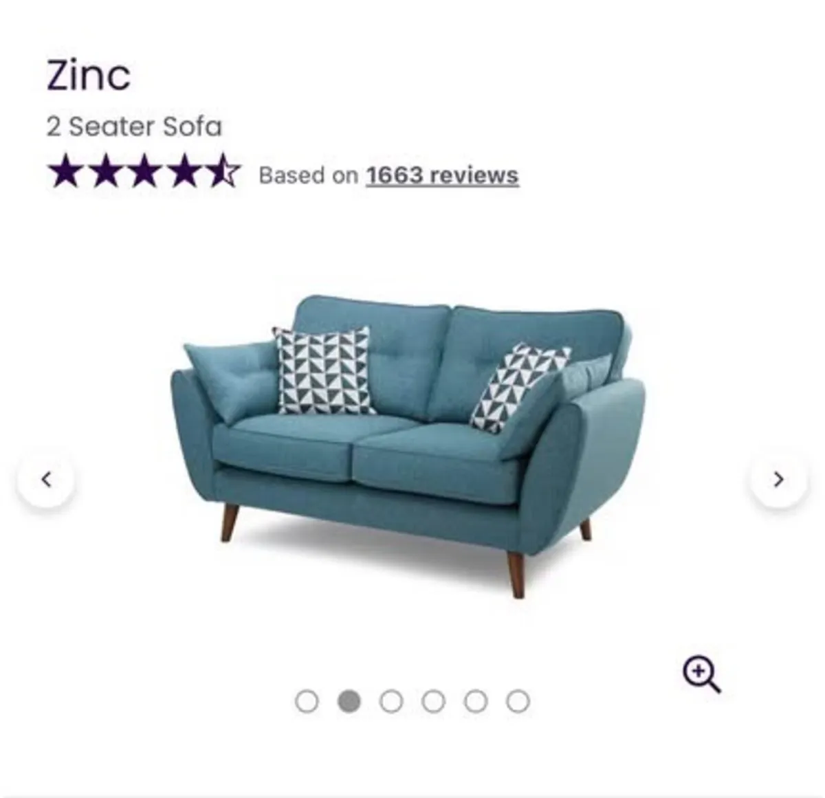 French Connection Two Seater Sofa - Image 2