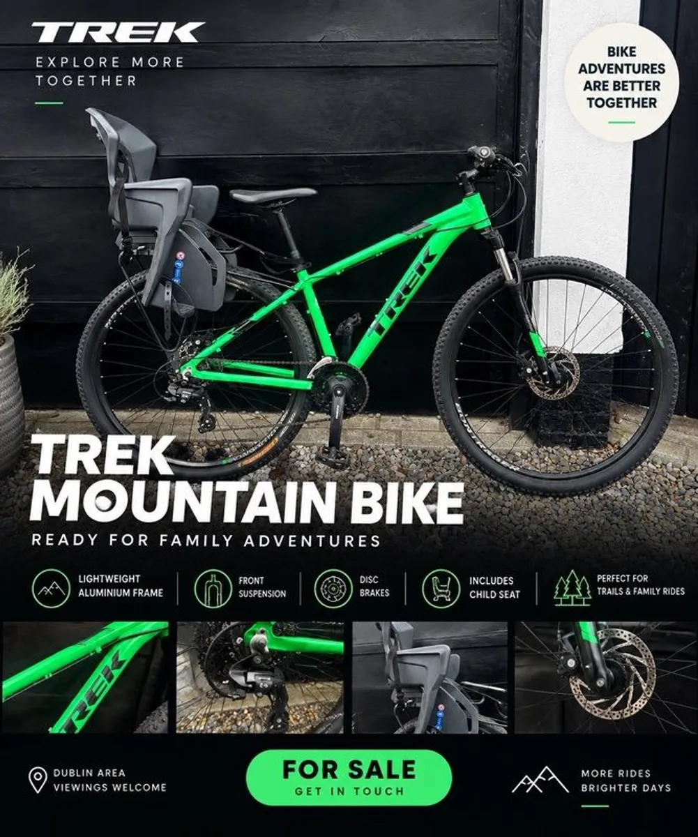 Trek Marlin 4 + Kids seat - Image 1