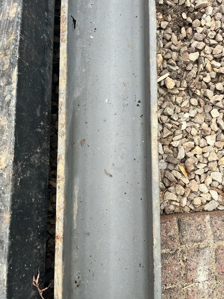 Steel U beam girders x 2 - Image 2