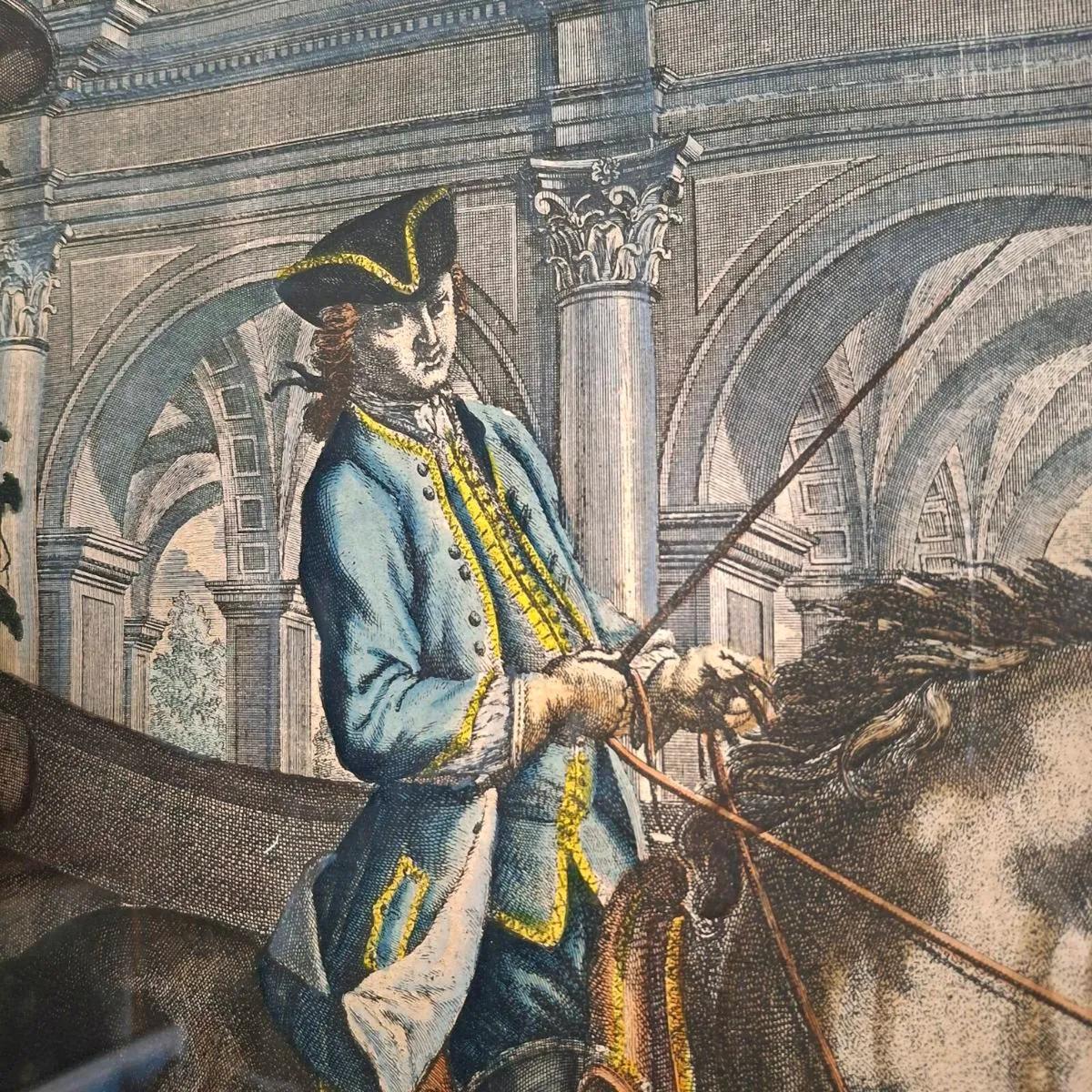 19thC Johann Elias Ridinger Equestrian Engraving - Image 2
