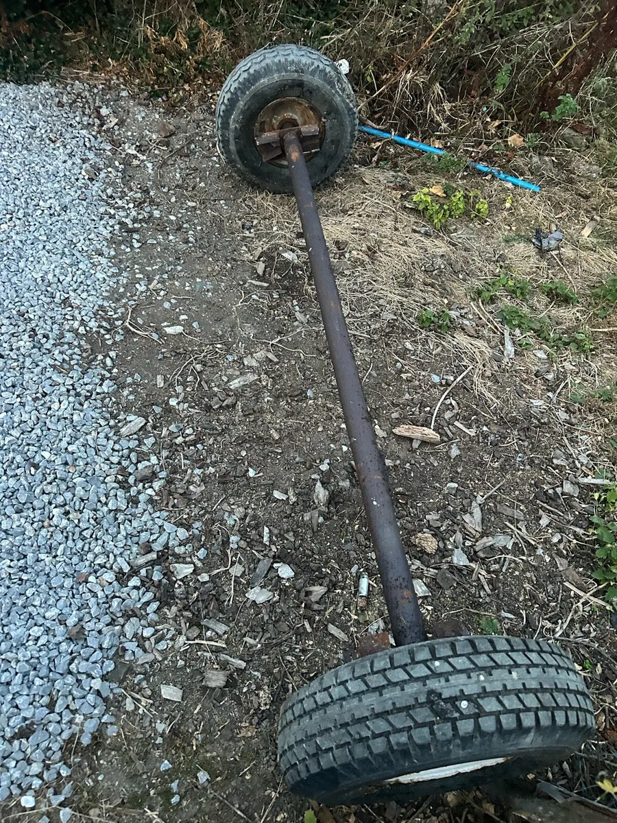 Axle from a mobile home