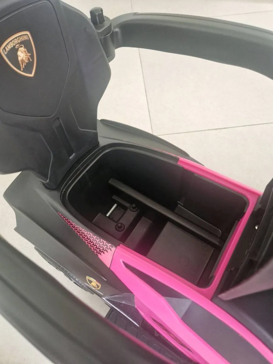 Lamborghini Car 2 in 1 push along ride on Pink - Image 4