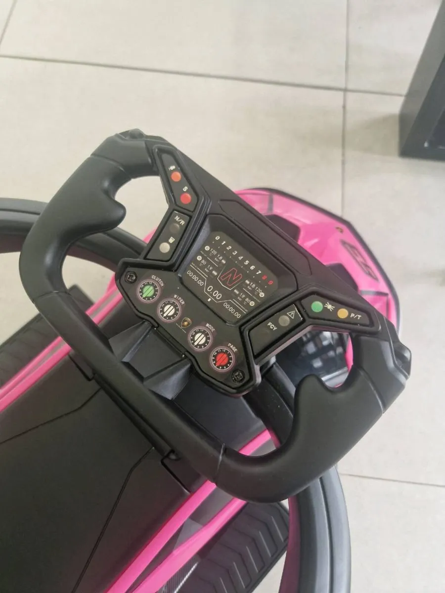 Lamborghini Car 2 in 1 push along ride on Pink - Image 2