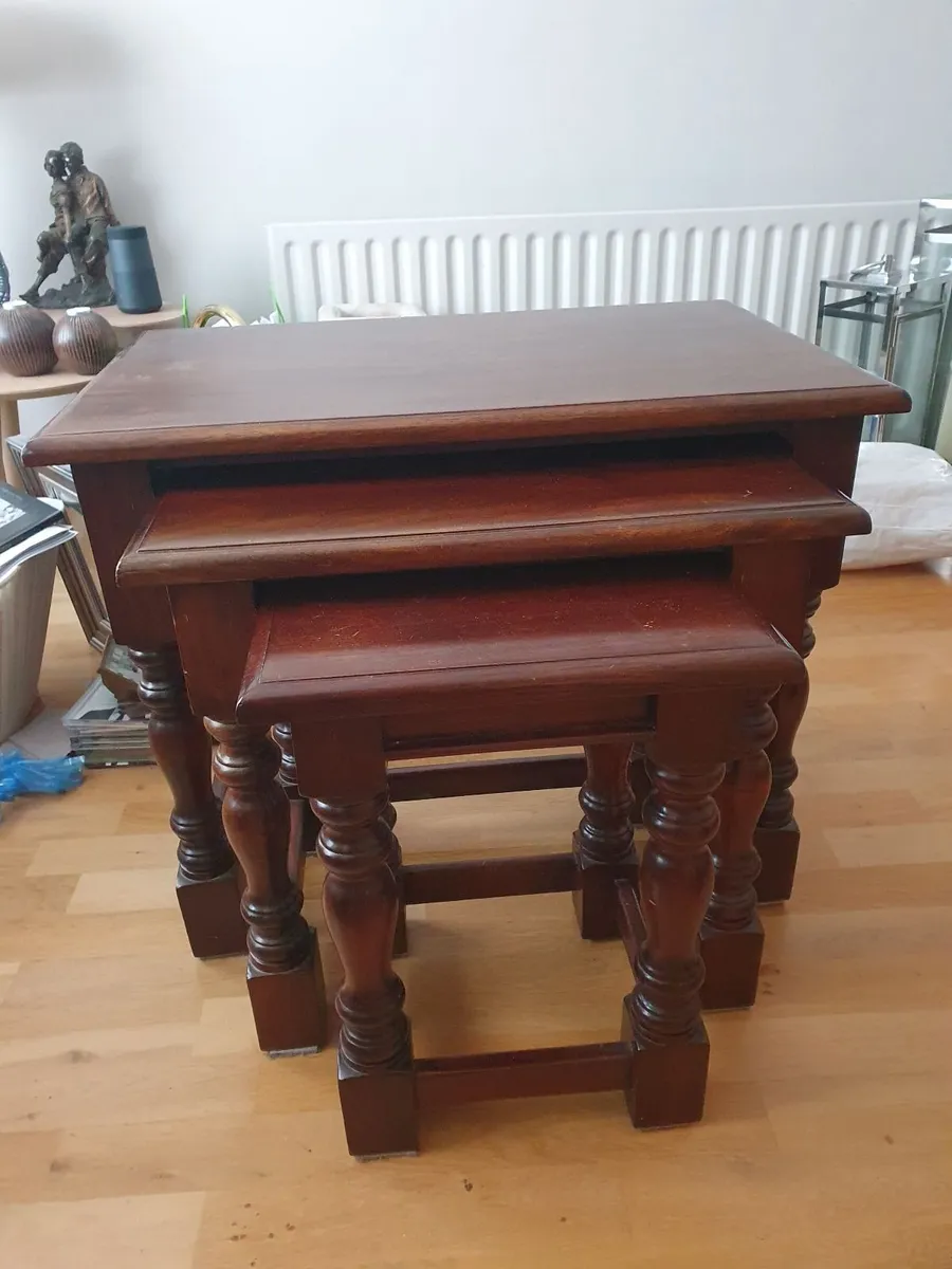 Mahogany Nest of Tables - Image 1