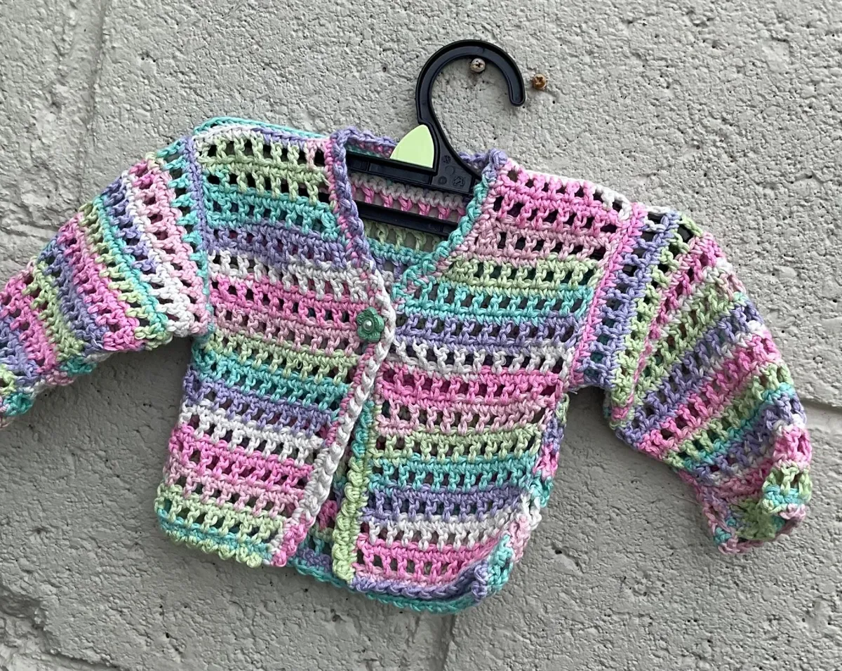 2 Baby cardigans 6 months - Image 1