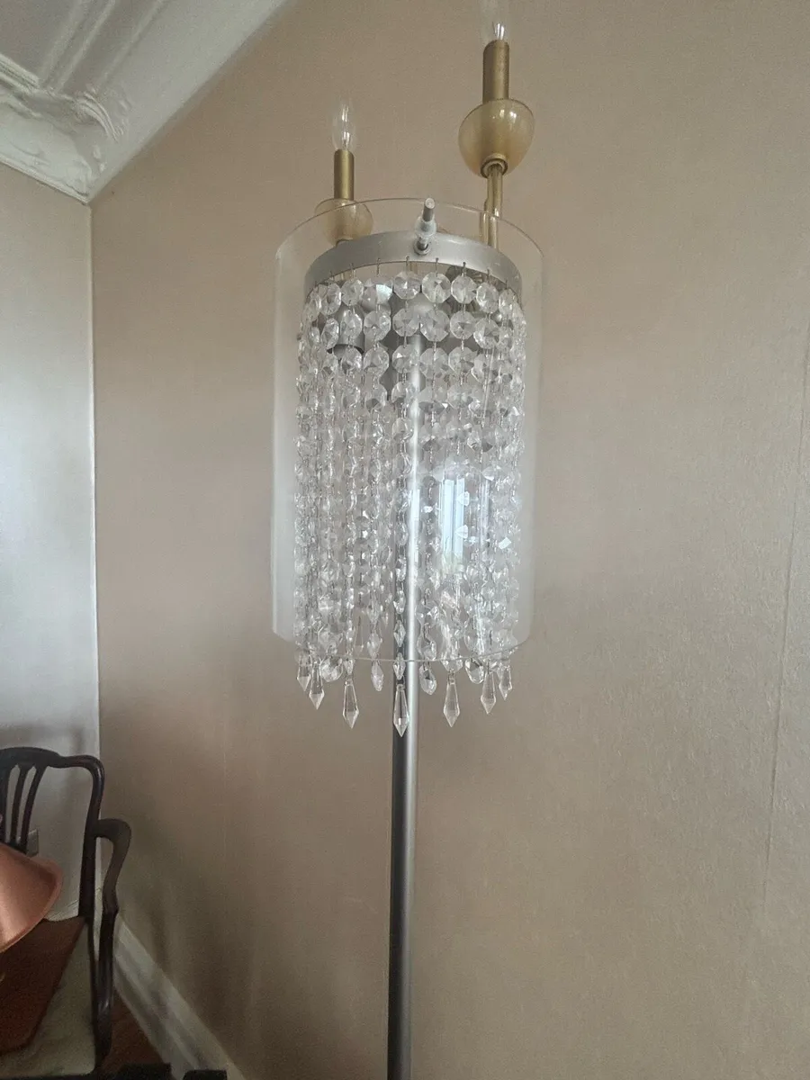 Masiero made in Italy standing silver lamp - Image 2