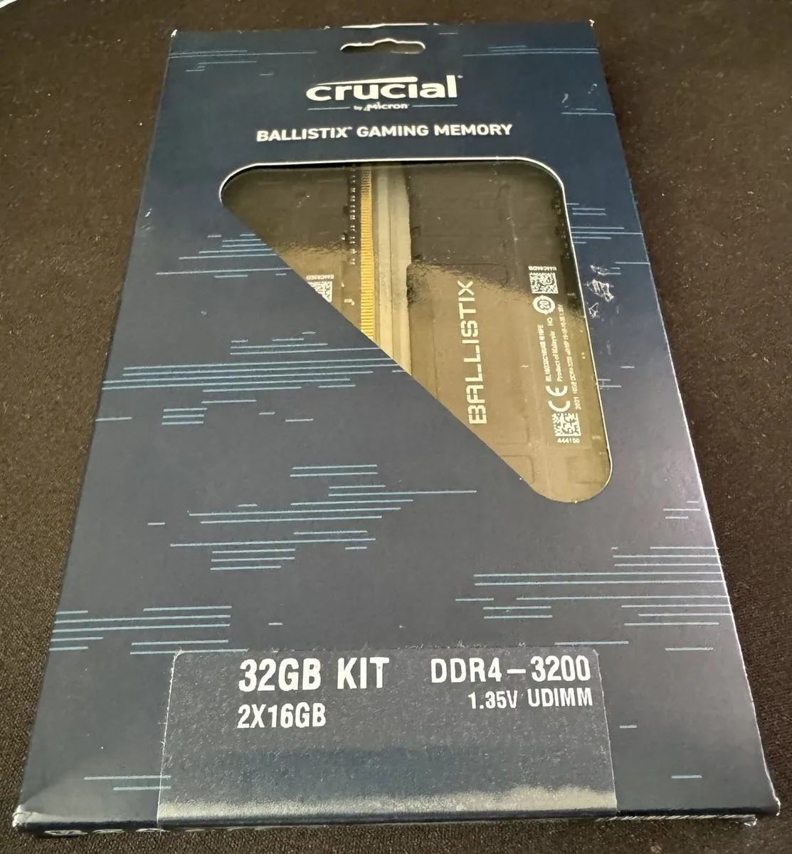 32GB Crucial Ballistix DDR4 Gaming Memory 3200mhz - Image 1