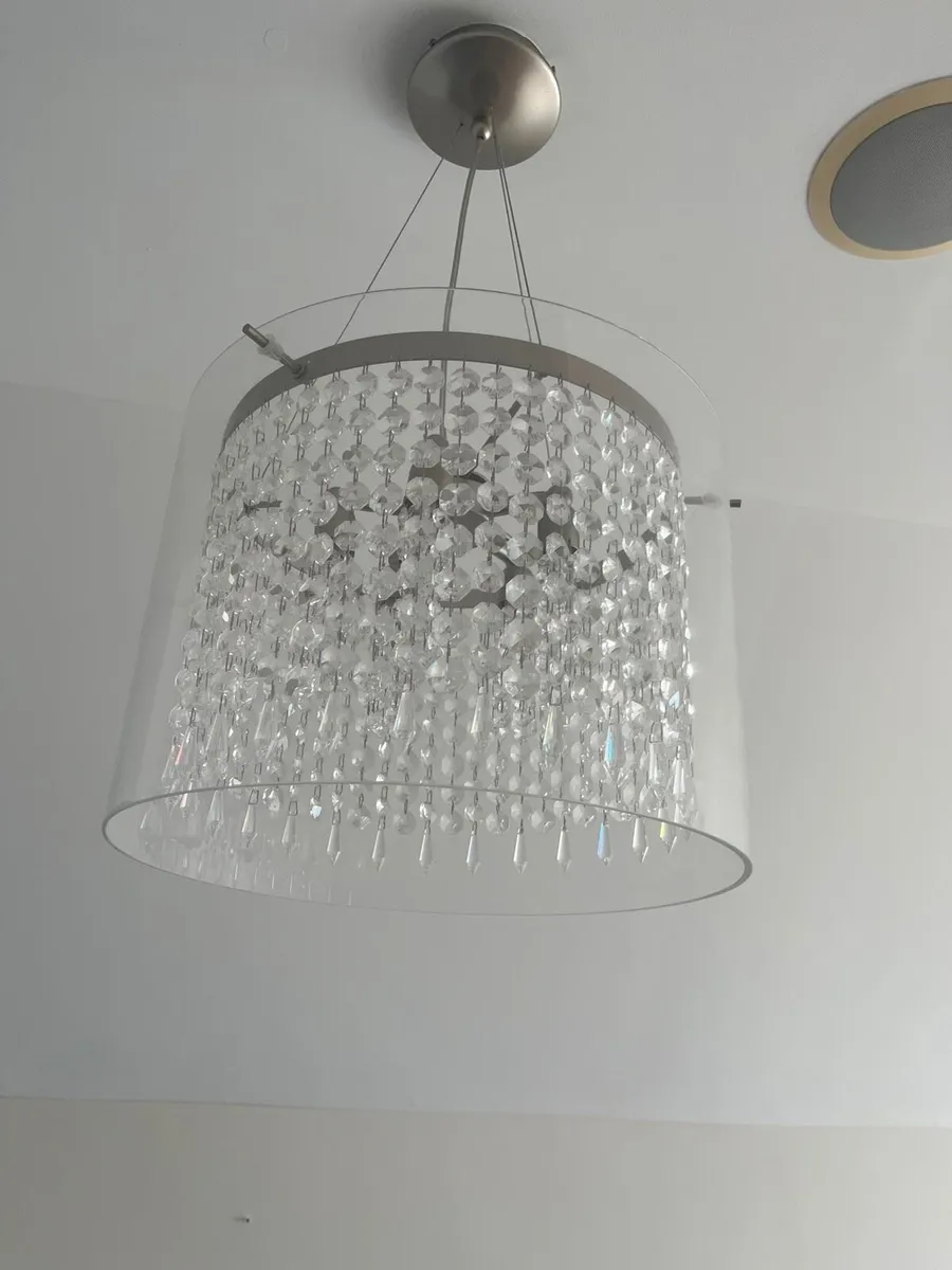 crystal and glass chandelier’s 2x - Image 1