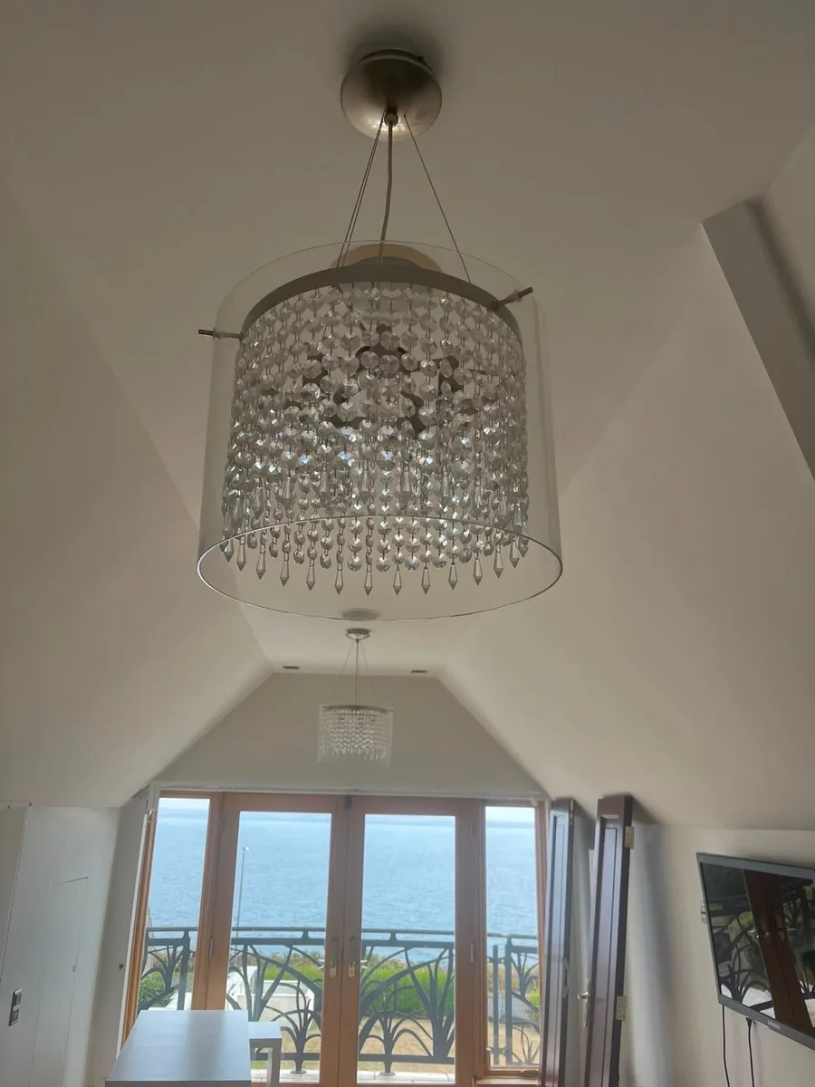 crystal and glass chandelier’s 2x - Image 3