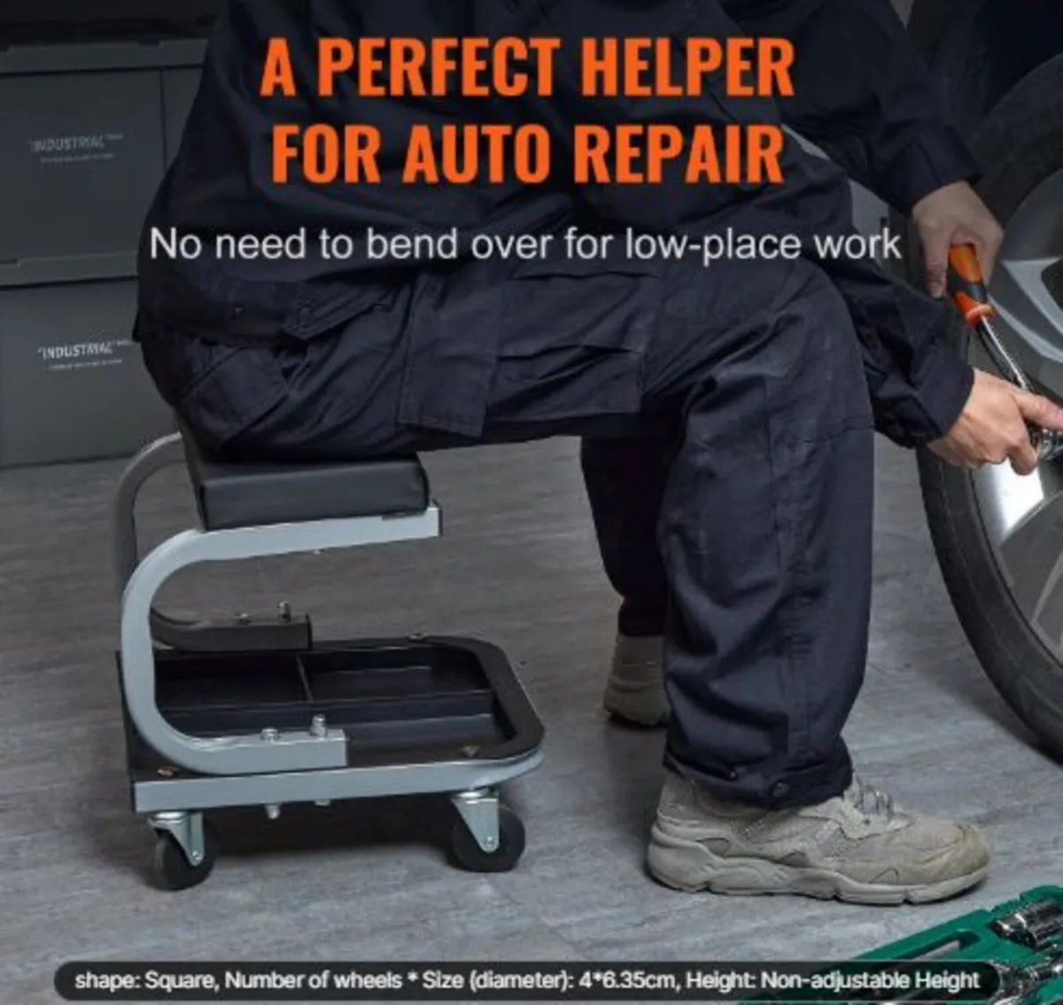 Mechanics Garage Stool 250 LBS Mechanic Creeper - Image 2