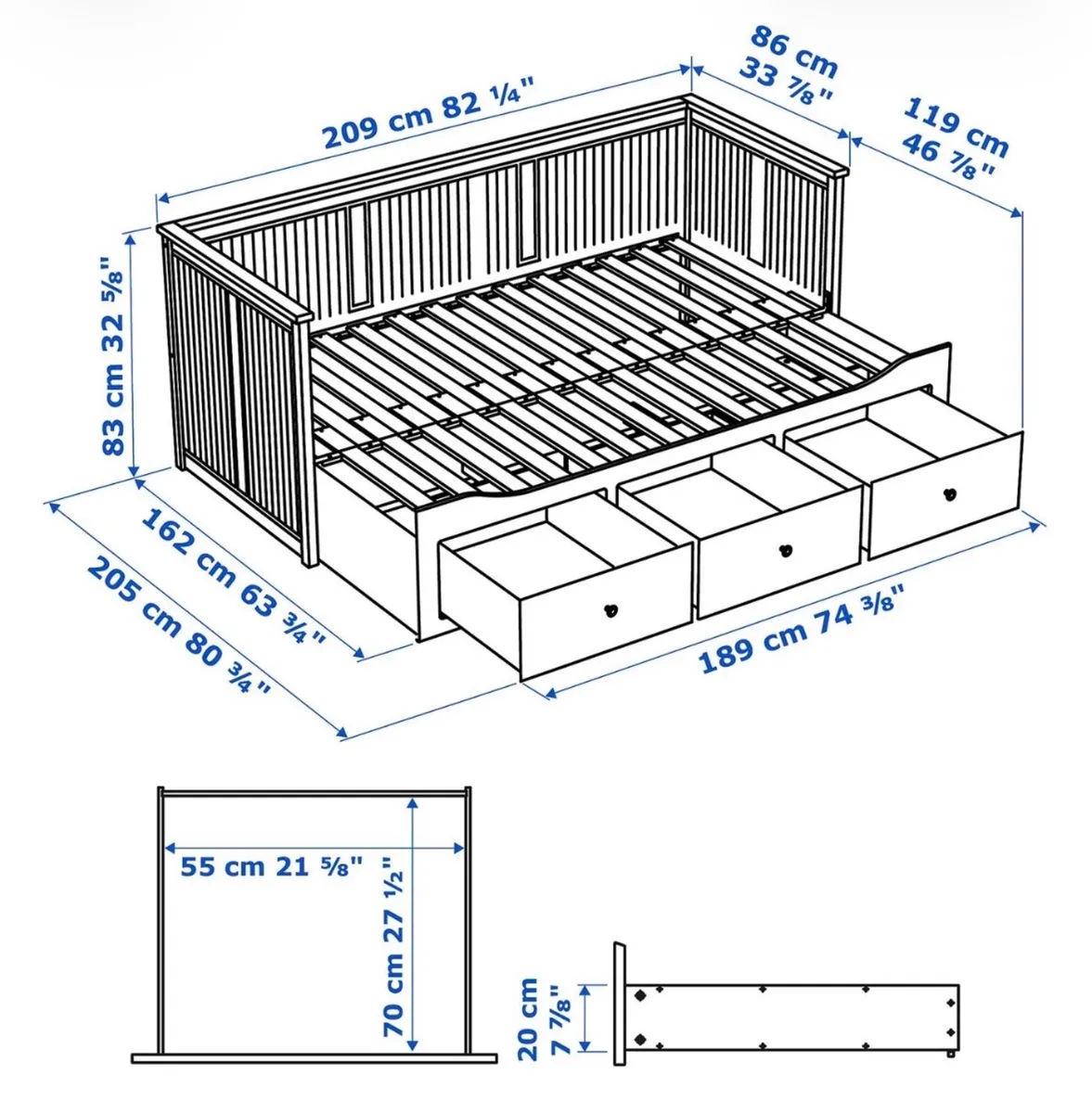 Day bed/sofa bed - Image 2