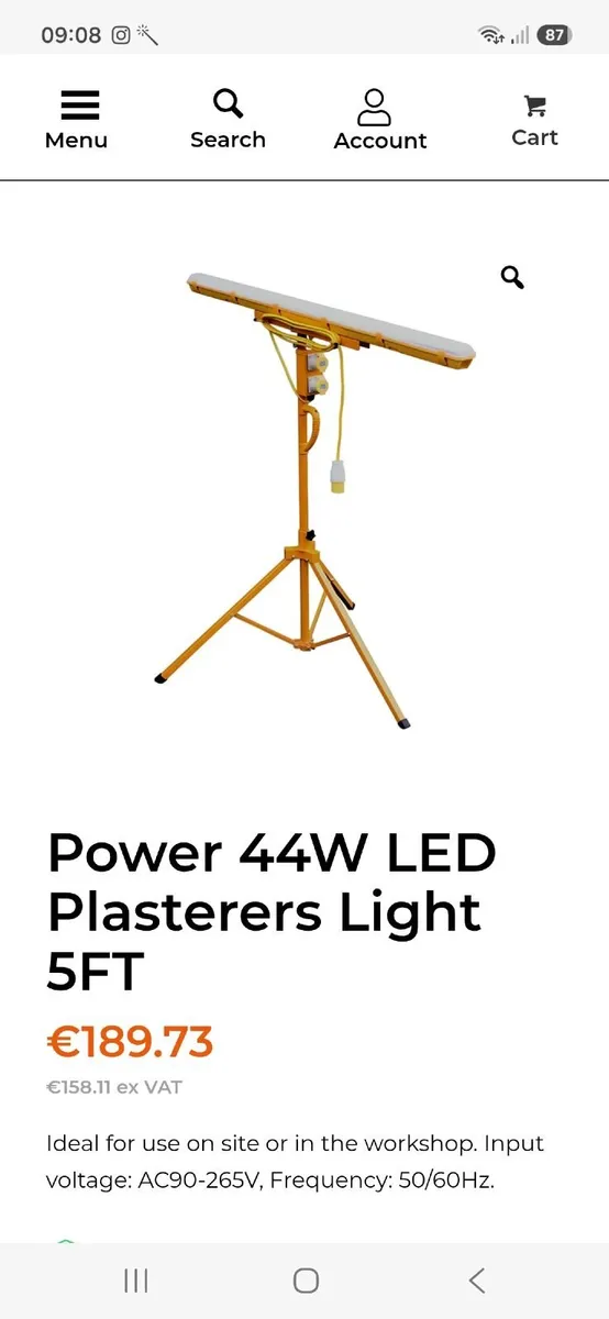 Plasterers site light - Image 1